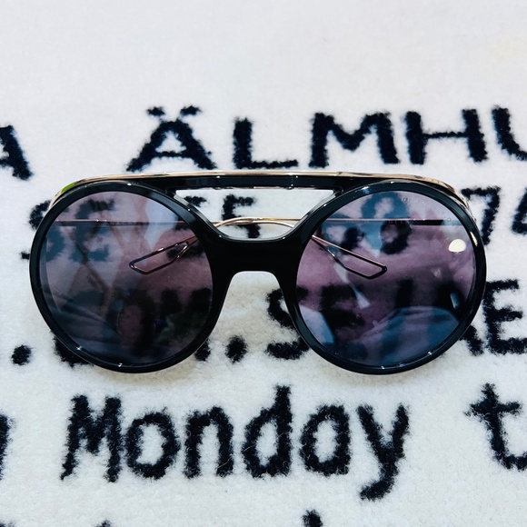 Dita Nacht One Titanium Steampunk Round Shielded Sunglasses Japan